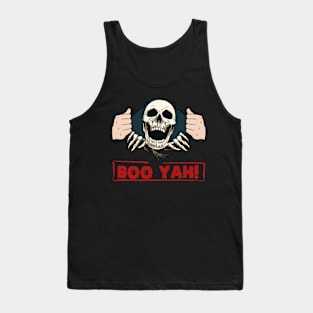 Halloween Costume Scary Skeleton Skull Face Horror Party Tank Top